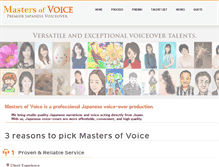 Tablet Screenshot of mastersofvoice.com